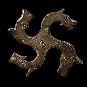 Roman Horse Head Whorl Brooch