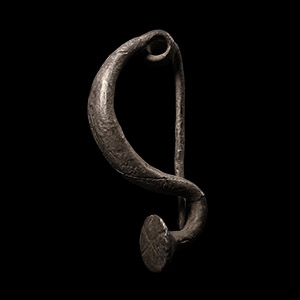 Greek Silver Bow Brooch