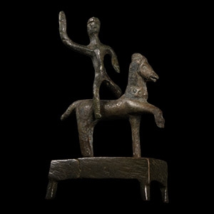 Iron Age Celtic Horse and Rider Statuette
