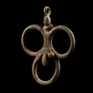 Roman Phallic Pendant with Loops