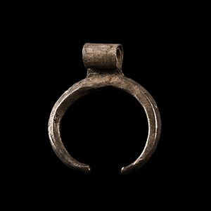 Roman Silver Lunar Pendant
