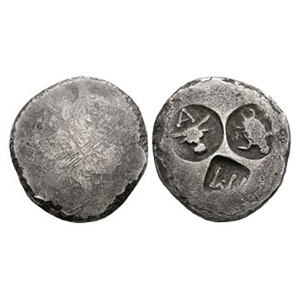 Ancient Greek Coins - Countermarked Coin Ingot