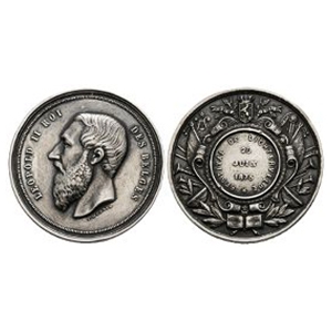 World Commemorative Medals - Belgium - 1875 - Festival of Lichtervelde Silver medal