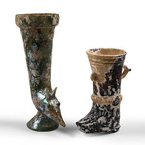 Roman Style Glass Vessel Group