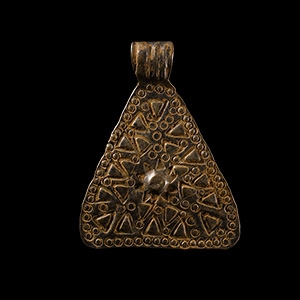 Viking Age Stamped Silver Pendant