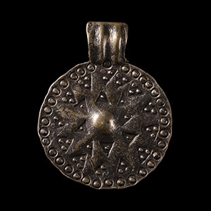 Viking Age Stamped Silver Pendant