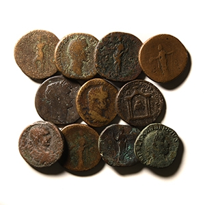 Ancient Roman Imperial Coins - Hadrian and Later - Sestertii Group [11]