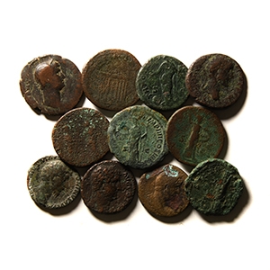 Ancient Roman Imperial Coins - Mixed Ases and Dupondii Group [11]