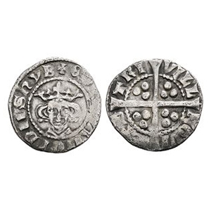 English Medieval Coins - Edward I - Newcastle upon Tyne - Long Cross AR Penny