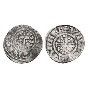 English Medieval Coins - Henry III - Canterbury / Willem Ta - Short Cross AR Penny