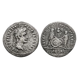Ancient Roman Imperial Coins - Augustus - Gaius and Lucius AR Denarius