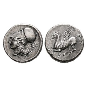 Ancient Greek Coins - Corithia - Electrotype Stater