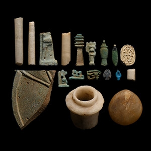 Egyptian Amulet and Other Artefact Collection