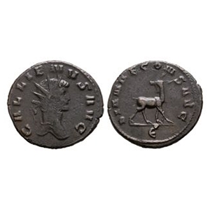 Ancient Roman Imperial Coins - Gallienus - Doe AE Antoninianus