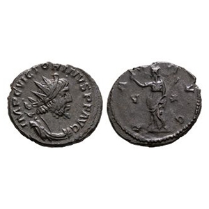 Ancient Roman Imperial Coins - Victorinus - Pax AE Antoninianus