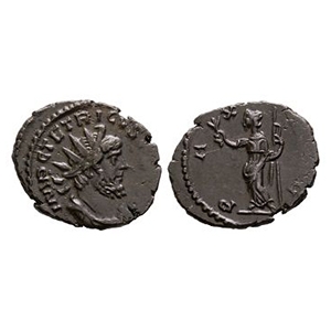 Ancient Roman Imperial Coins - Tetricus I - Pax AE Antoninianus