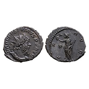 Ancient Roman Imperial Coins - Postumus - Pax AE Antoninianus