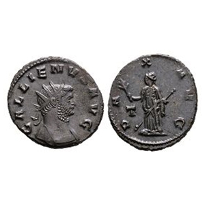 Ancient Roman Imperial Coins - Gallienvs - Pax AE Antoninianus