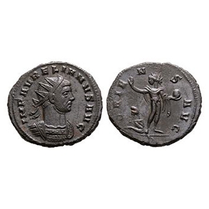 Ancient Roman Imperial Coins - Aurelian - Sol AE Antoninianus