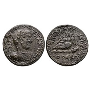 Ancient Roman Provincial Coins - Gallienus - Apollonia Pisidia - River God Bronze
