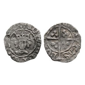 English Medieval Coins - Edward IV - London - AR Halfpenny