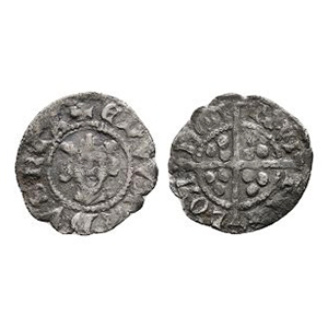 English Medieval Coins - Edward I - London - AR Farthing