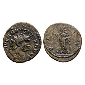 Ancient Roman Imperial Coins - Carausius - London - Pax AE Antoninianus