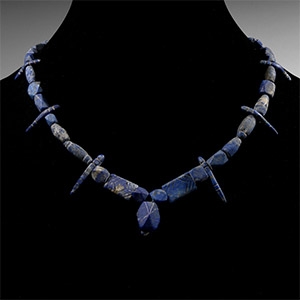 Bactrian Style Lapis Lazuli Bead Necklace