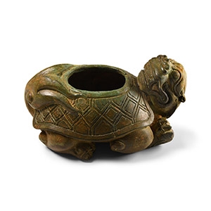 Chinese Han Style Bronze Dragon Turtle