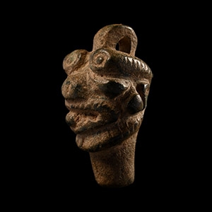 Western Asiatic Pazuzu Head Amulet