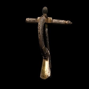 Roman Silver Crossbow Brooch with Dedicatory Inscription