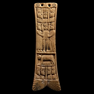 Post Roman Gallic Figural Amuletic Bone Carving