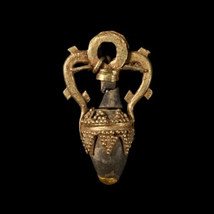 Greek Gold Dolphin Amphora Pendant