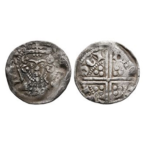 English Medieval Coins - Henry III - London / Davi - Long Cross Penny