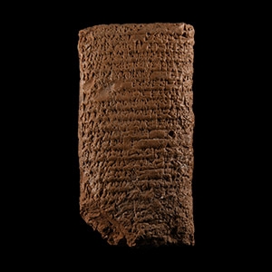Old Babylonian Cuneiform Tablet, a Letter from Šamaš-nasir to Iluni King of Ešnunna Concerning the People of Zibbatum
