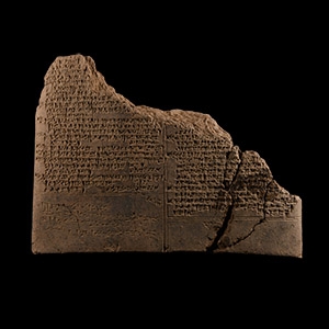Large Babylonian Cuneiform Tablet Fragment Concerning the Study of the Sacrificial Liver