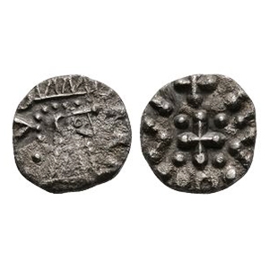 Anglo-Saxon Coins - Continental Issues - Series D, Type 2c - AR Sceatta