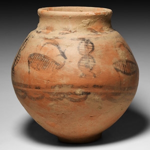 Indus Valley Painted Ceramic Jar with Ibex