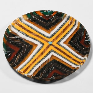 Post Medieval Mosaic Glass Dish