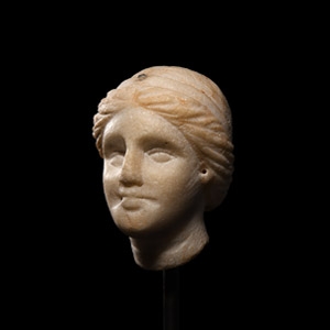 Roman Marble Head of a Goddess
