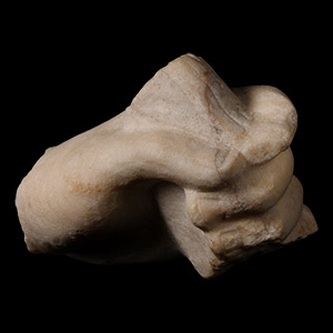Roman Marble Hand Holding Rope
