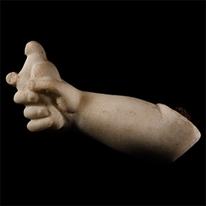 Roman Marble Hand Holding Bird