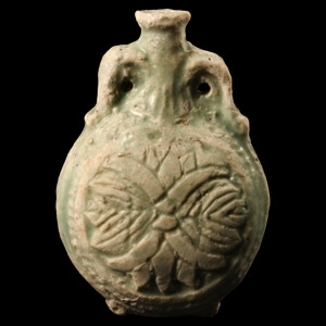 Egyptian Green Faience Flask