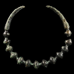 Bronze Age Torc with Bulbs