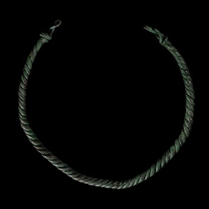 Viking Age Twisted Torc with Looped Terminals