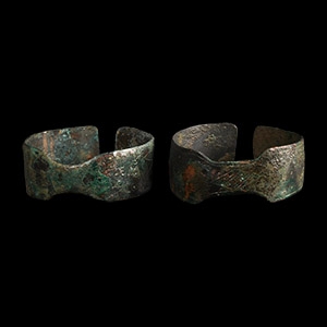 Western Asiatic Decorated Bracelet Pair