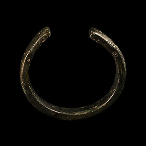 Bronze Age Punch Decorated Zoomorphic Snake Bracelet