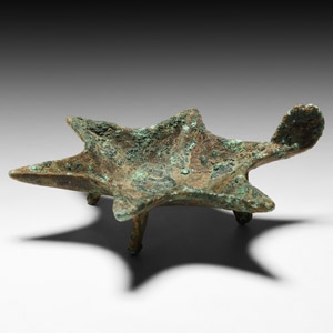 Western Asiatic Star-Shaped Oil Lamp