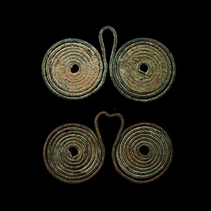 Bronze Age Coiled Spectacle Pendant Group