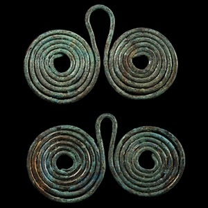 Bronze Age Coiled Spectacle Pendant Group